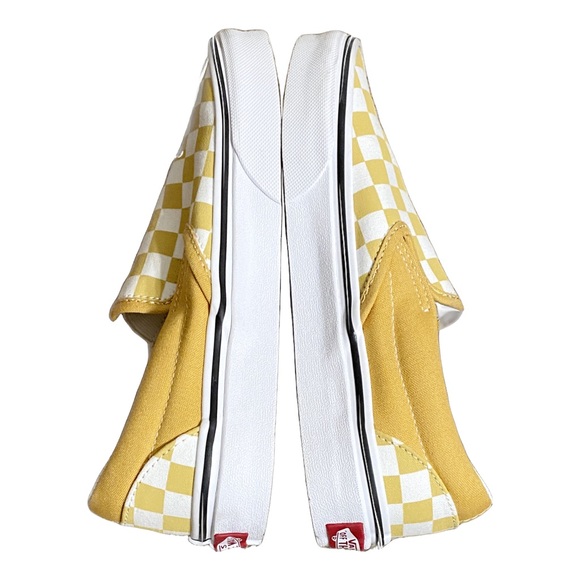 Vans - Classic Slip-On (Checkerboard) Ochre/True US Men’s Size 4, US Women’s 5.5 - Picture 5 of 10